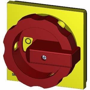Montaggio anteriore 3LD9284-3B Meccanismo di funzionamento rotativo con interruttore di selezione rosso/giallo