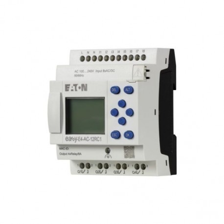Miniatura EASY-E4-AC-12RC1 CPU 8DI4RO 100 240 V AC/DC con schermo tastiera Ethernet Interface Screw Terminal