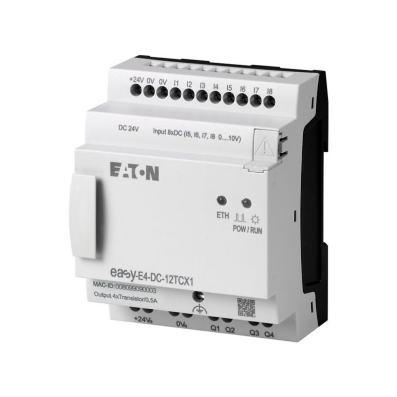 EASY-E4-DC-12TCX1 CPU 8DI 4AI 4DO Interfaccia Ethernet di alimentazione 24 V CC Design in miniatura