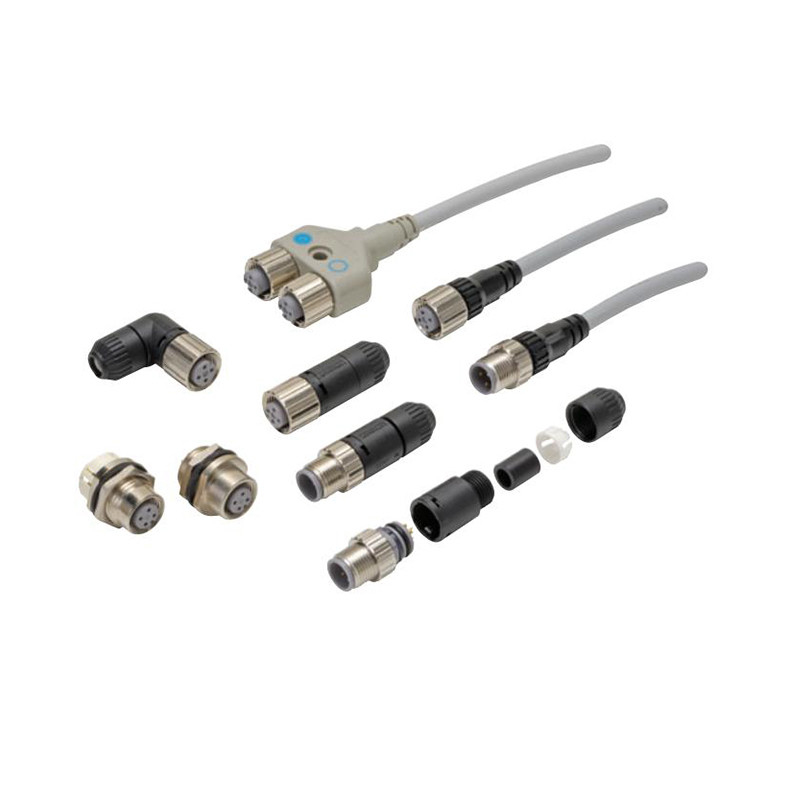 Connettore per cavi I/O per connessioni di grado industriale XS2F-D421-D80-F