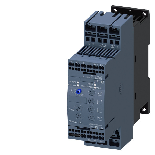 3RW40 Dimensioni di avvio morbide S0 per terminali industriali con bypass e terminali a molla