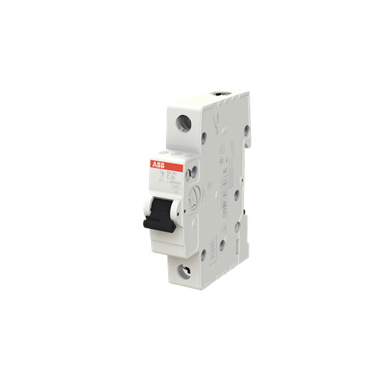 1P C 20 A MCB SH201-C20 Interruttore in miniatura BCD Curva C 1P Capacità di rottura 1P