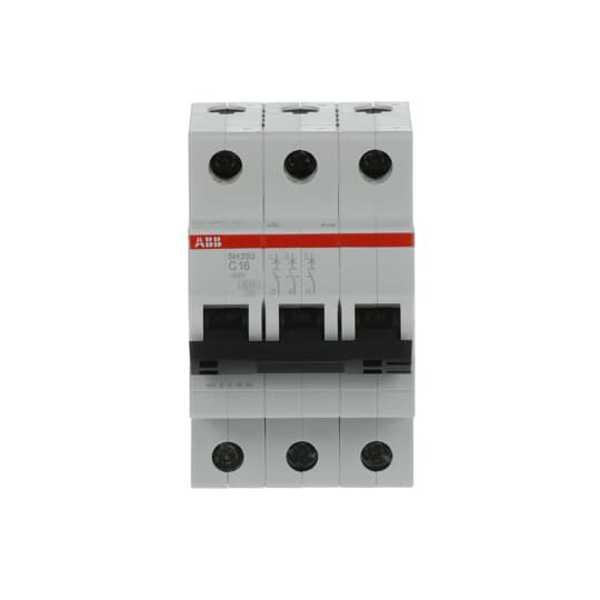 MCB SH203-C16 Interruttore in miniatura Numero di polo 3 16 A Frequenza nominale Hz 50