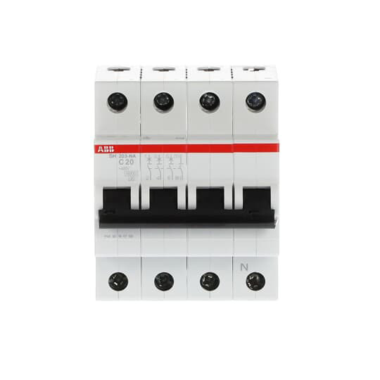 3 NP C 20A Capacità di rottura MCB SH203-C20NA Miniatur circuit breaker per industria