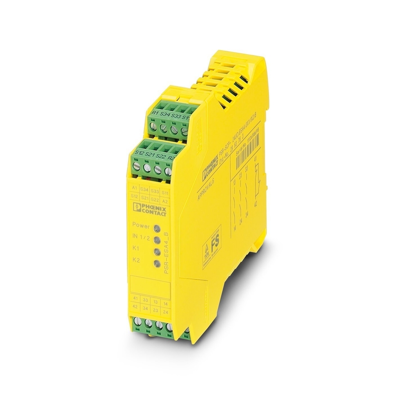 PSR-SCP-24UC/ESA4/3X1/1X2/B Relai di sicurezza per l'arresto di sicurezza e la teoria dei relai di tensione