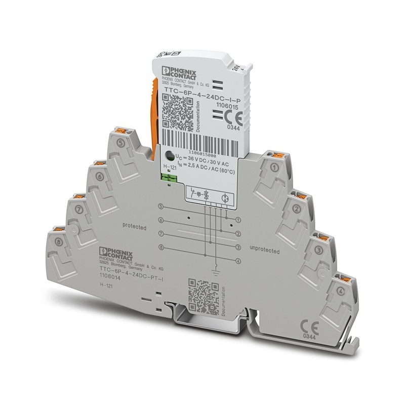 24V TTC-6P-4-24DC-PT-I Phoenix Contact Surge Protector con corrente nominale di scarica 2.5