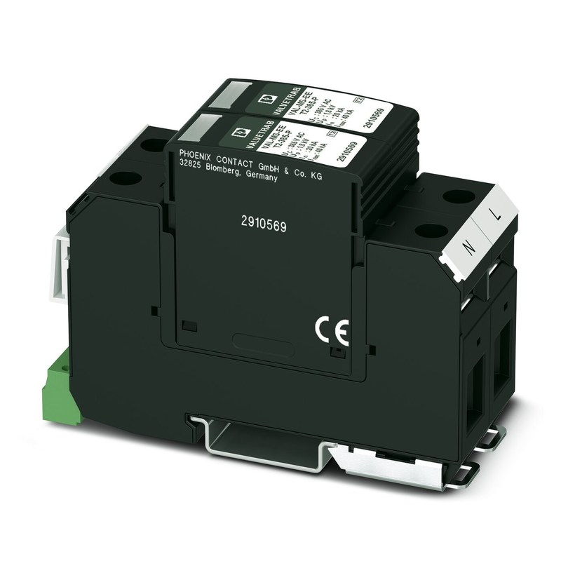 240V AC L-PE / N-PE Protezione da sovratensioni per 2 poli VAL-MS-EE-T2-2 0-385-FM Design durevole