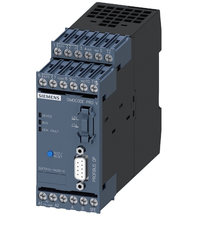Port SIMOCODE pro V PROFIBUS-DP 12 MBit/s RS485 4E/3A 3UF7010-1AU00-0