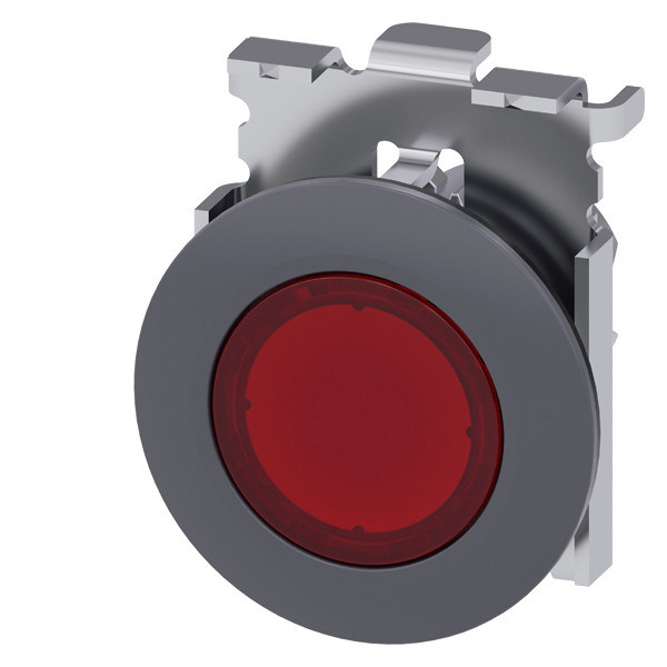 PLC illuminato 3SU1061-0JA20-0AA0 Pushbutton rosso SIRIUS ACT con pulsante piatto e bordello