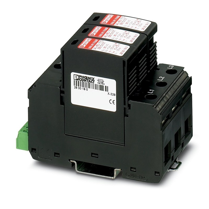 VAL-MS-T1/T2 335/12.5/3 0-FM Classe 1/2 Protezione da fulmini/surge per 5V-250V AC 4 Polo