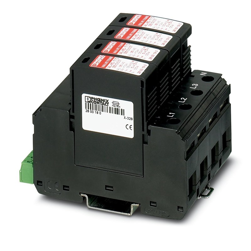 2800644 VAL-MS-T1/T2 335/12.5/4 0-FM Classe 1/2 Protezione da fulmini/surge con 2 poli