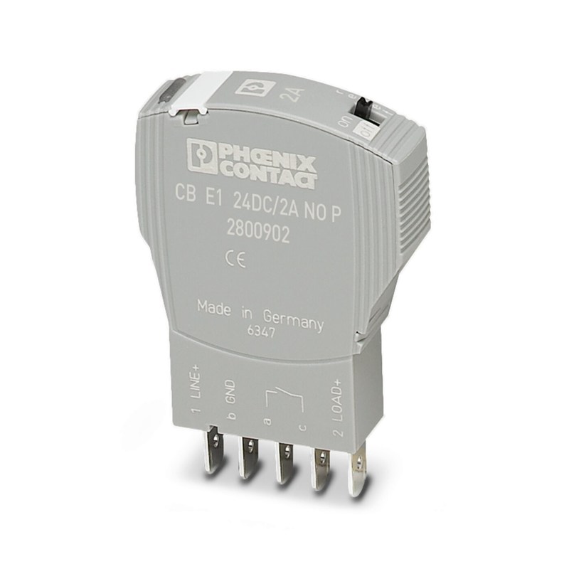 24 V di tensione nominale continua 2800902 CB E1 24DC/2A NO P Interruttore di circuito per apparecchiature elettroniche