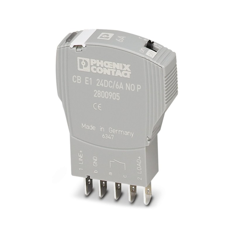 24 V di tensione nominale continua 2800905 CB E1 24DC/6A NO P Interruttore di circuito per apparecchiature elettroniche