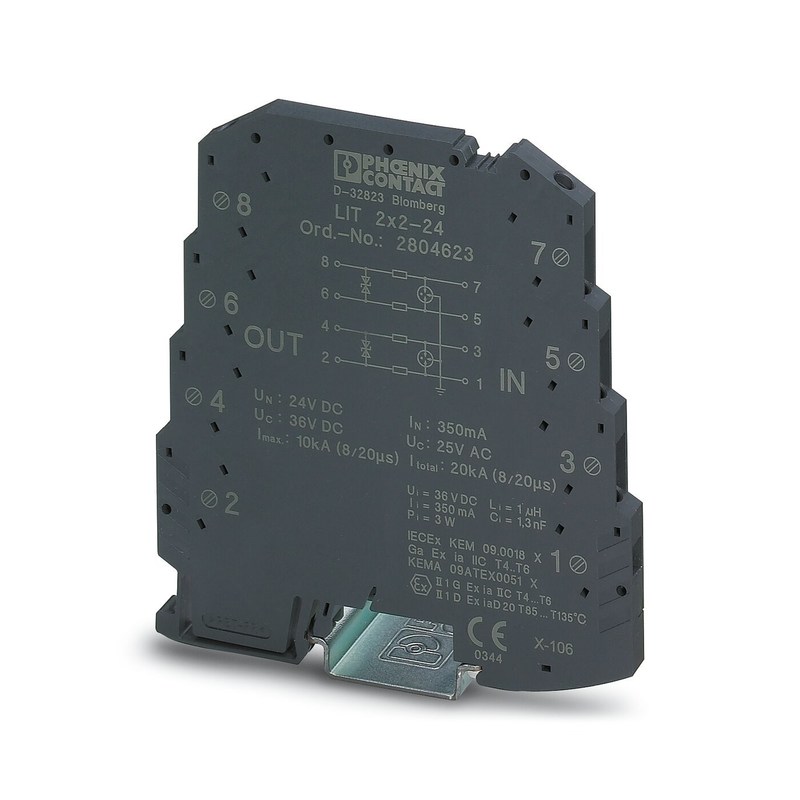 1 polo 24V DC LIT 2X2-24 Protector da sovratensioni Tecnologia avanzata per prestazioni superiori