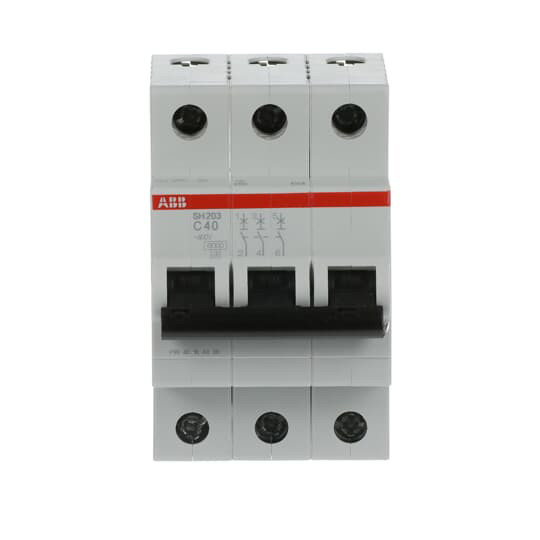 Interruttore di circuito in miniatura 3P SH203-C40 Frequenza nominale Hz 50 Voltaggio nominale 220 40 A