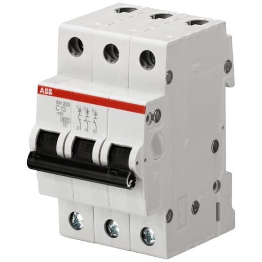 MCB SH203-D4 Interruttore di circuito in miniatura 3P D 4 A per sistemi di distribuzione di energia