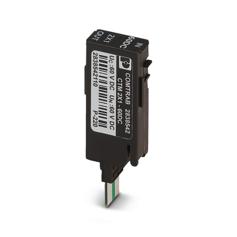 Tecnologia avanzata 2838542 CTM 2X1- 60DC presa protettiva da sovratensione con 1 polo e 60 V di corrente continua