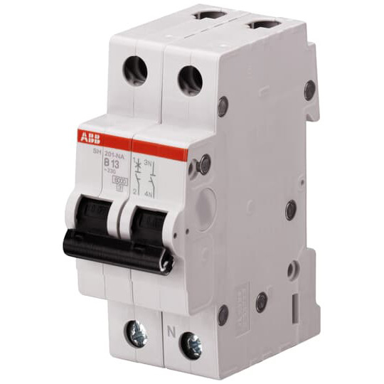 1 NP B 6 A Miniatur circuit breaker MCB SH201-B6NA per applicazioni industriali