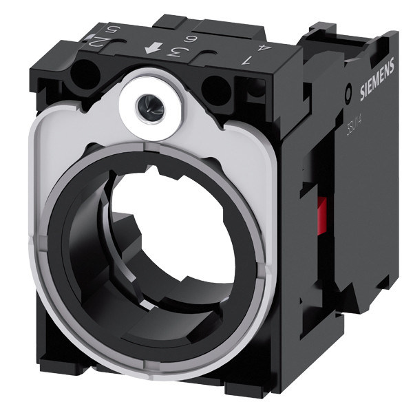 3SU1550-1AA10-1CA0 SIRIUS ACT Portatore e modulo universale in metallo di plastica 3 posti A terminale a vite 1NC