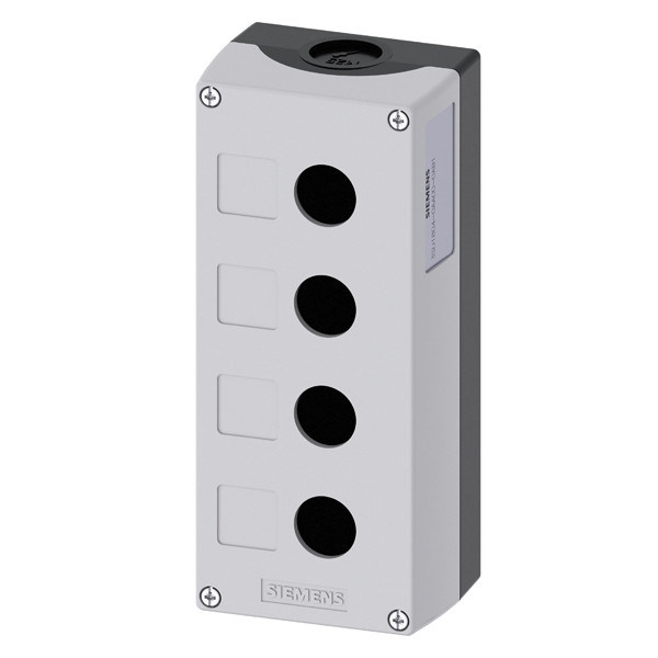 4 Punti di comando SIRIUS ACT Contenitori per PLC di superficie 3SU1804-0AA00-0AB1 di plastica