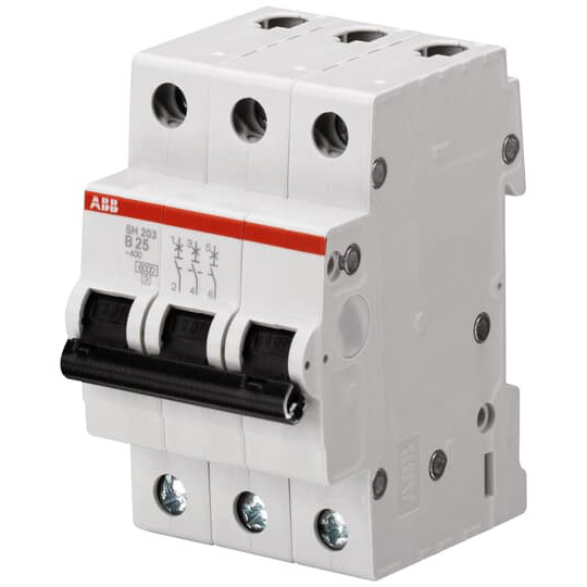 MCB SH203-B63 Interruttore in miniatura Numero di polo 3 B 63A Frequenza nominale 50 Hz