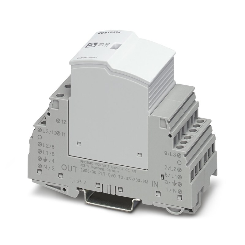 5V AC... 250V AC 125V DC 200mA DC 2905348 VAL-SEC-T2-1S-175-FM Protettore contro le sovratensioni di tipo 2