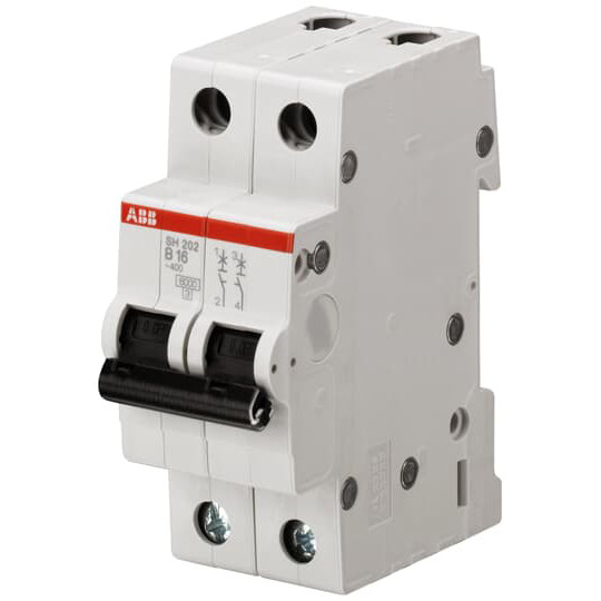 SH202-B16 Interruttore di circuito in miniatura 2P B 16 A 50Hz Frequenza indicata e prestazioni