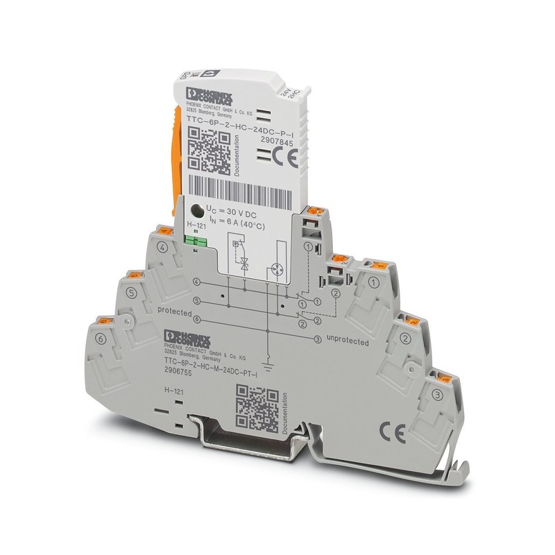 Protezione contro le sovratensioni elettriche TTC-6P-3-HF-M-2P-PT-I