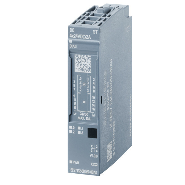 ET 200SP Modulo di uscita digitale DQ 8x24V DC/2A Standard per automazione industriale di precisione