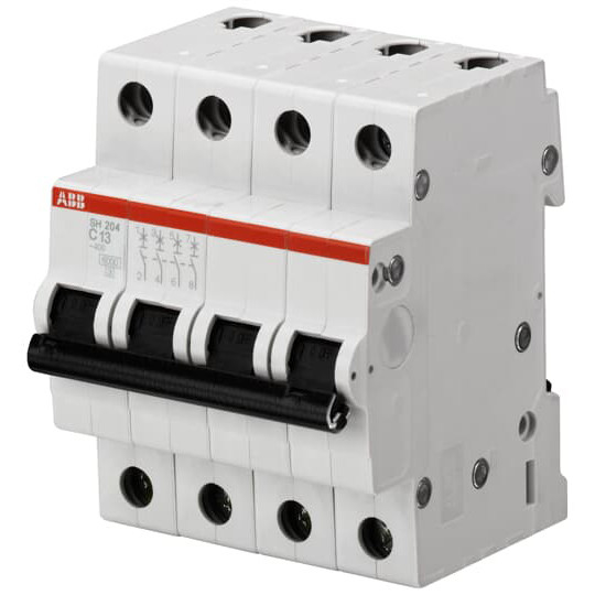 MCB SH204-D3 Interruttore in miniatura di corrente nominale 3A 4P D 3A con capacità di rottura
