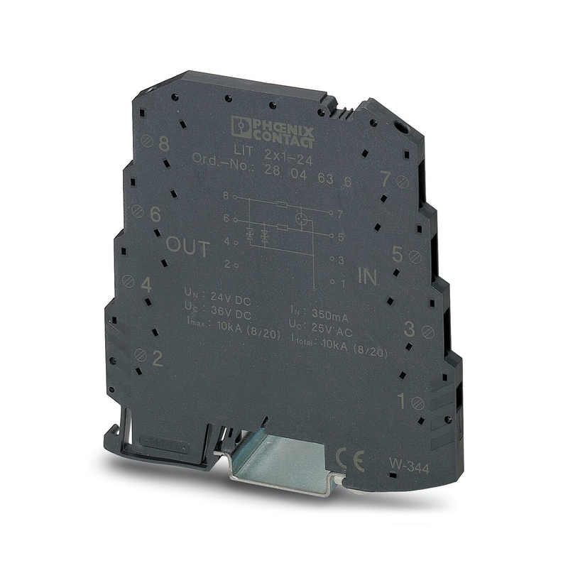Numero di polo 2 2804649 LIT LIT 4X1-24 Phoenix Contact Surge Protector per 24V DC