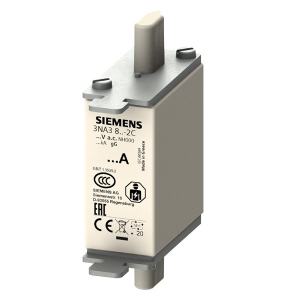PLC 3NA3820-2C LV HRC Fuse Link GL/GG con manopole di presa non isolate e indicatore anteriore