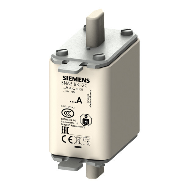 PLC 3NA3832-2C LV HRC Fuse Link GL/GG con indicatore anteriore Dimensione 00 Facile da installare