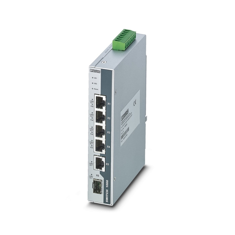 EtherNet/IP Industrial Ethernet Switch FL SWITCH 1001T-4POE-GT-SFP Livello di protezione IP65