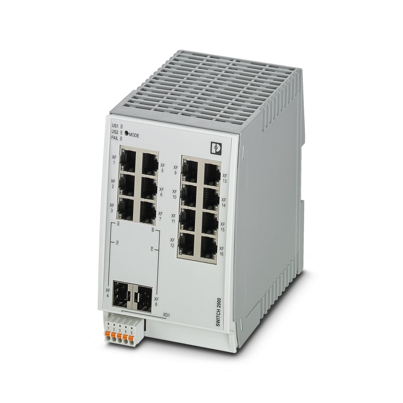 Interruttore Ethernet industriale FL SWITCH 2214-2SFX EtherNet/IP Network Livello di protezione IP65