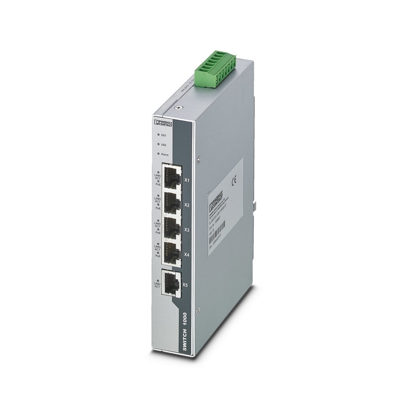 FL SWITCH 1001T-4POE-GT Industrial Ethernet Switch per reti stabili e sicure