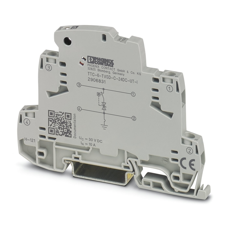 Protezione contro le onde di contatto Phoenix TTC-6-TVSD-C-24DC-UT-I 2906831 per 24 V di tensione nominale continua