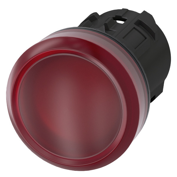 Siemens 3SU1001-6AA20-0AA0 SIRIUS ACT Pilot Light in plastica rossa con lente liscia