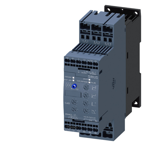 Siemens 3RW4027-2TB04 3RW40 Soft Starter Size S0 con terminali a molla e bypass