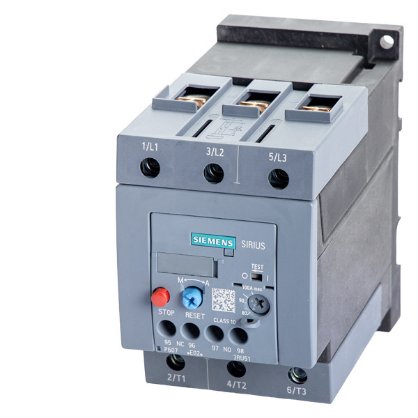 Siemens 3RU5146-4KB1 Relai di sovraccarico 80 100 A Dimensione S3 Carico di contatto per la protezione del motore