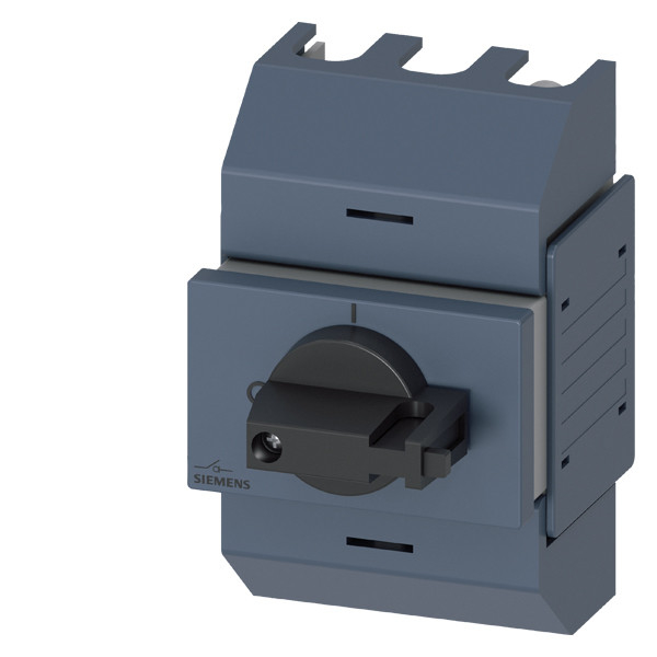 Siemens 3KD0232-2KG20-3 Interruttore di disconnessione dell'albero con funzionamento frontale 3 poli Ti-grigio