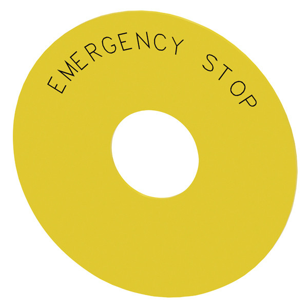 Siemens 3SU1900-0BC31-0DA0 SIRIUS ACT Accessori Etichetta di arresto di emergenza per l'industria